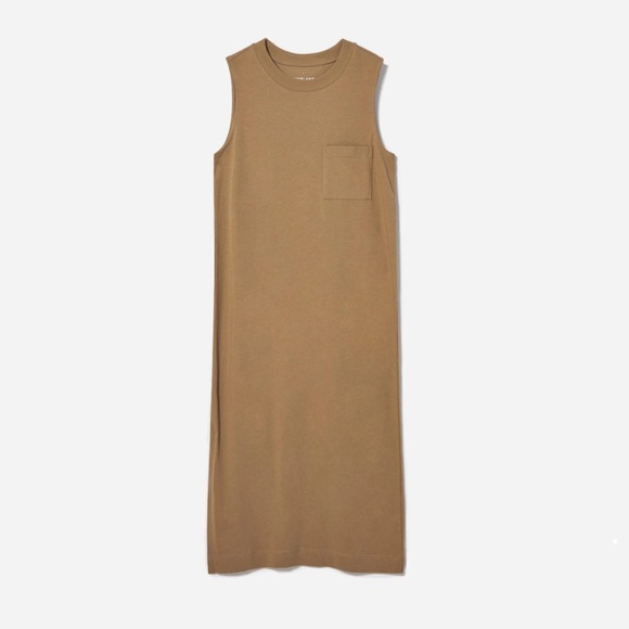 Everlane Weekend Pocket Tee Midi Dress - Brown - Picture 2 of 5